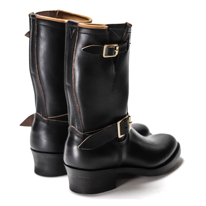 Black CXL Horsehide Engineer Boots Limited Edition — ROLE CLUB